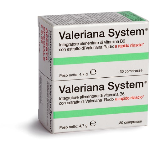 Valeriana System Integratore 30 30 Compresse