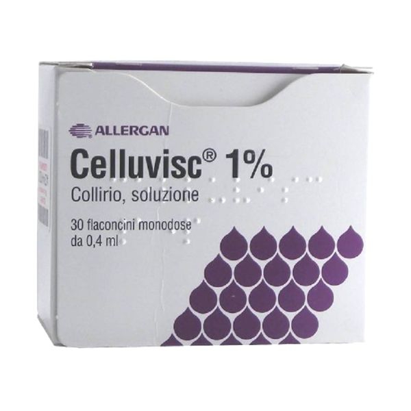 Celluvisc 10 Mg Ml Collirio  Soluzione 30 Flaconcini Monodose Da 0 4 Ml