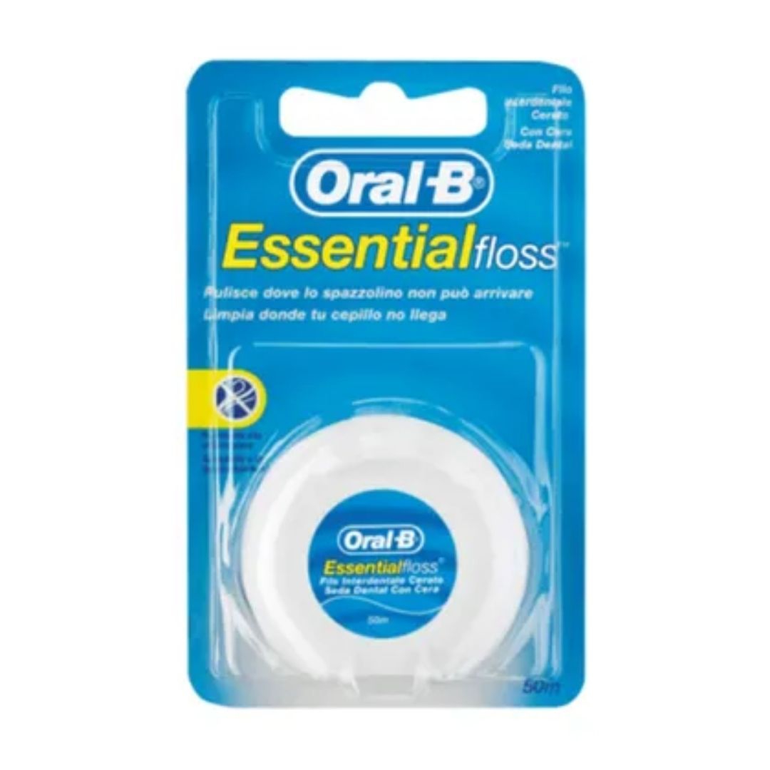 Oralb Essential Floss Filo Interdentale Cerato 50m