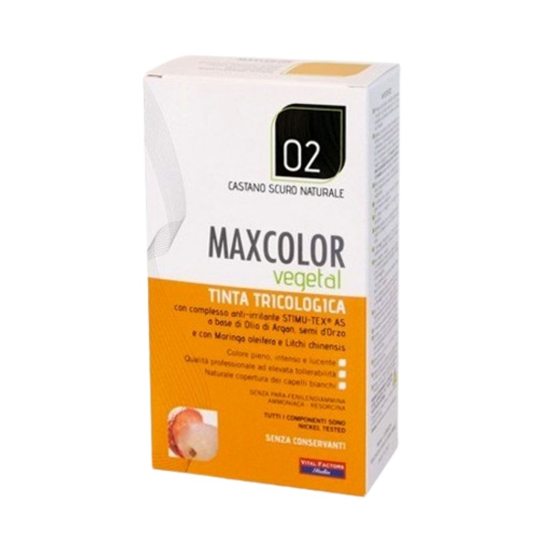 Max Color Vegetal Tintura  N.02 Castano Scuro Naturale 140 ml