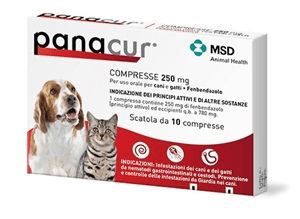 Panacur 10 Compresse 250 mg per Uso Veterinario