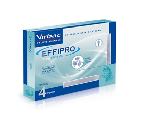 Effipro Spot-On Antiparassitario per Gatti 4 Pipette