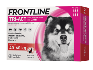 Frontline Tri-Act Soluzione Spot-On Cani 40-60 kg 6 Pipette Monodose