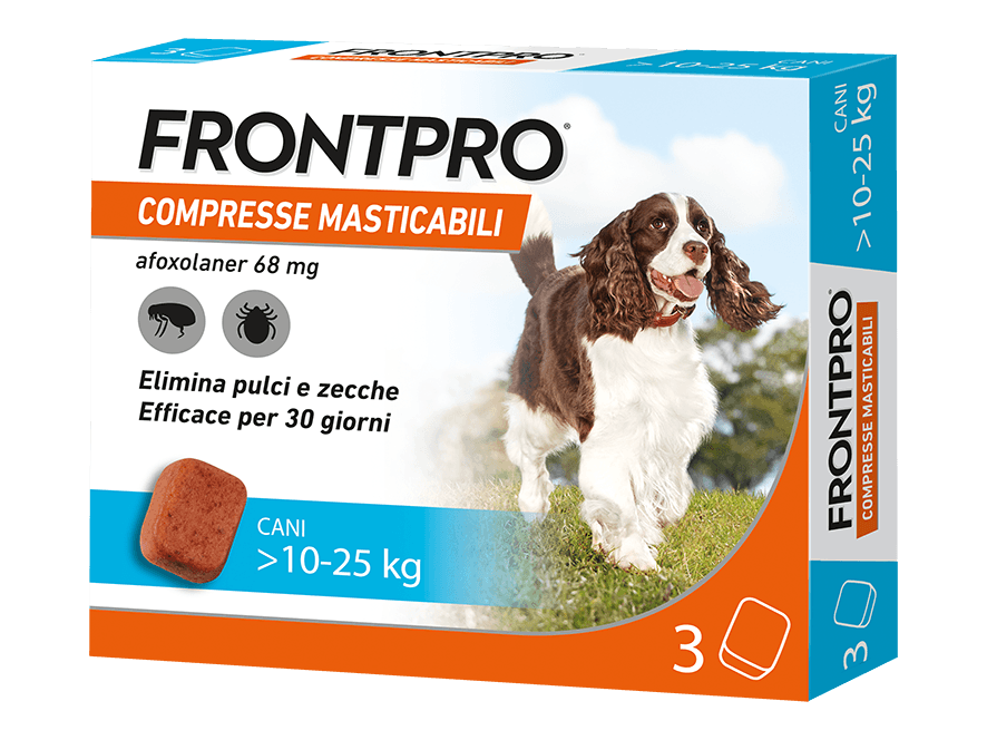 Frontpro 3 Compresse per la Gestione dei Sintomi Allergici nei Cani