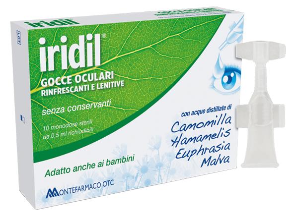 Montefarmaco Iridil Gocce Oculari Rinfrescanti Lenitive 10x0,5 ml