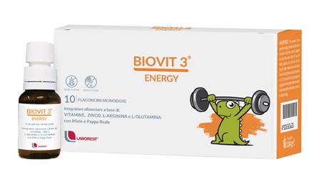 Biovit 3 Energy Integratore Multivitamino Energizzante 10 Flaconcini