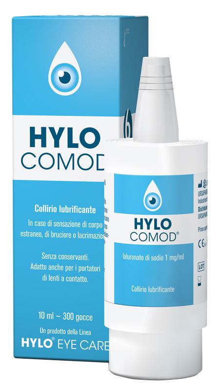 Ursapharm Hylo-comod Gocce Oculari Ialuronato Di Sodio 0,1%  Flaconcino 10 Ml