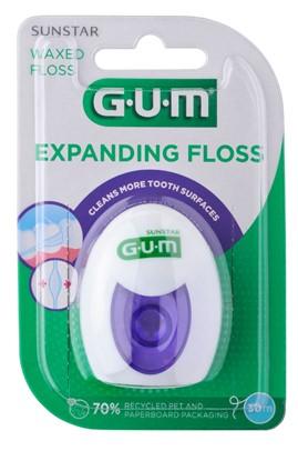 GUM Linea Igiene Dentale Quotidiana Expanding Floss Filo Interdentale Cerato