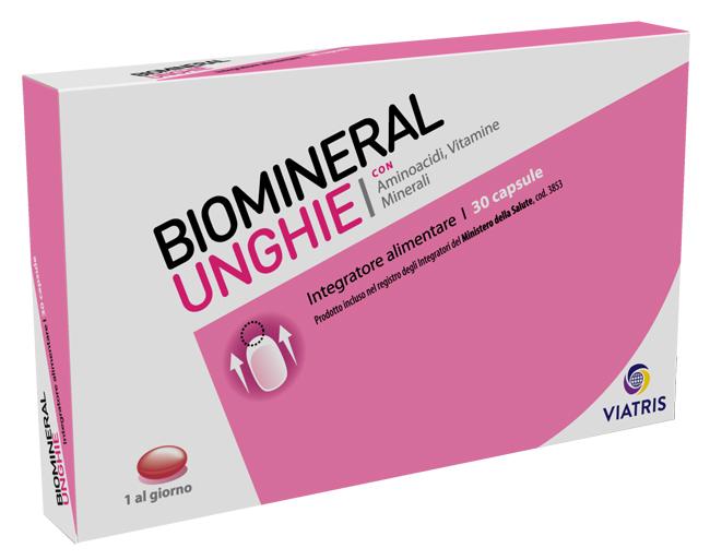 Biomineral Unghie Integratore Alimentare per Unghie Deboli 30 Capsule