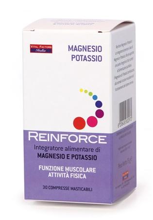 Vital Factors Italia Reinforce Magnesio + Potassio 30 Compresse Masticabili