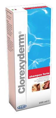 ICF Farmaceutici Linea Animali Clorexyderm Shampoo Forte Cani Gatti 200 ml