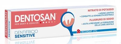 Dentosan Dentifricio Sensitive per Denti Sensibili Protezione Carie 75 ml