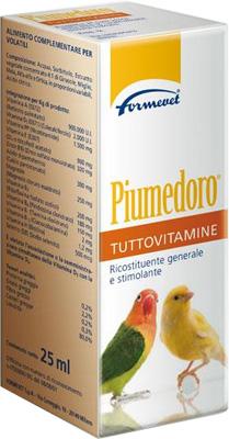 Formevet Piumedoro TuttoVitamine Integratore Ricostituente Uccelli 25ml