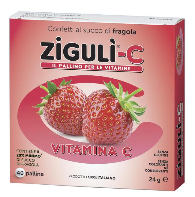 Zigulì-C Fragola con Vitamina C 40 Palline