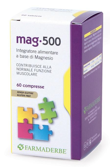 Farmaderbe Mag 500 Integratore Magnesio 60 Compresse