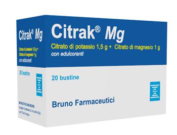 Citrak MG Integratore di Magnesio e Potassio 20 Bustine
