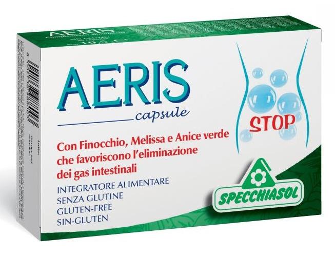 Specchiasol Aeris Integratore Utile per l'Eliminazione dei Gas 30 Capsule