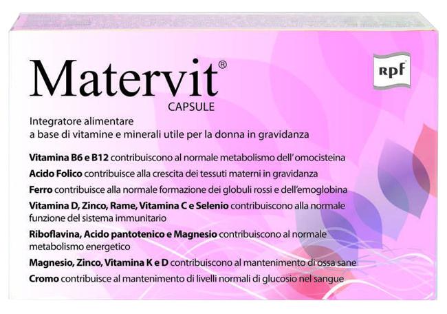 Matervit Integratore Multivitaminico 30 Capsule