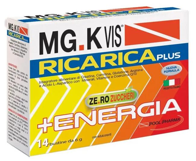MGK VIS Linea Benessere ed Energia Ricarica Plus Integratore 14 Buste Arancia