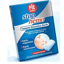 Pic Tampone Emostatico Sterile per Piccole Emorragie Stop Hemo 5 Pezzi