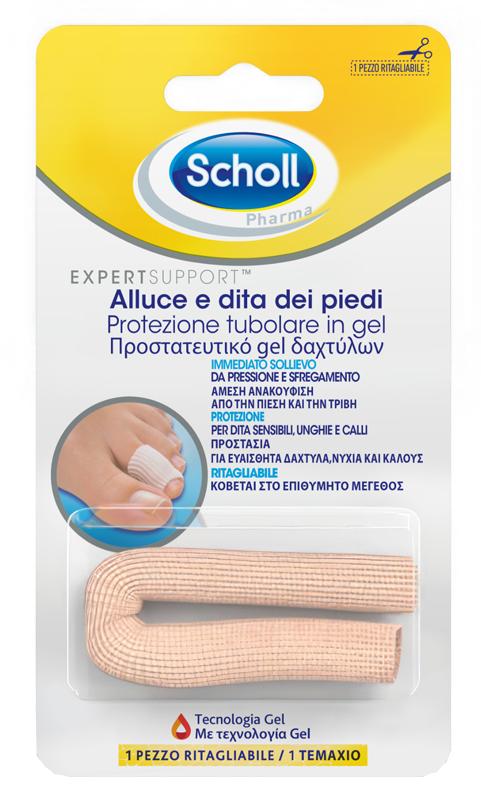 Scholl Protezione tubolare in Gel Sollievo Rapido Pressioni Sfregamenti 1 Pezzo