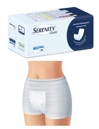 Serenity Classic Pannolone Rettangolare Con Barriera 30 Pezzi