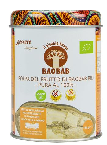 Baobab Aessere Polpa Bio Integratore Naturale In Polvere 150g