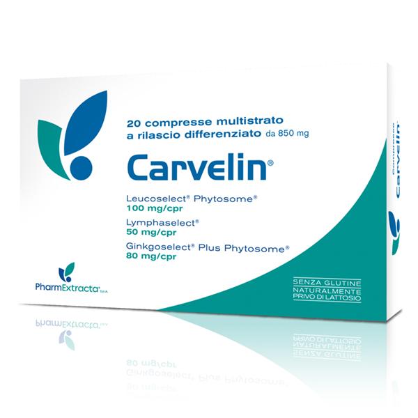 Carvelin Integratore la Funzionalità del Microcircolo 20 Compresse