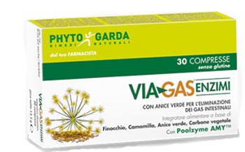Phyto Garda Linea Intestino Sano Via Gas Enzimi Integratore 30 Compresse