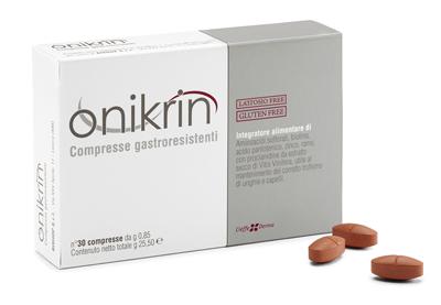 Onikrin Integratore per Unghie e Capelli 30 Compresse
