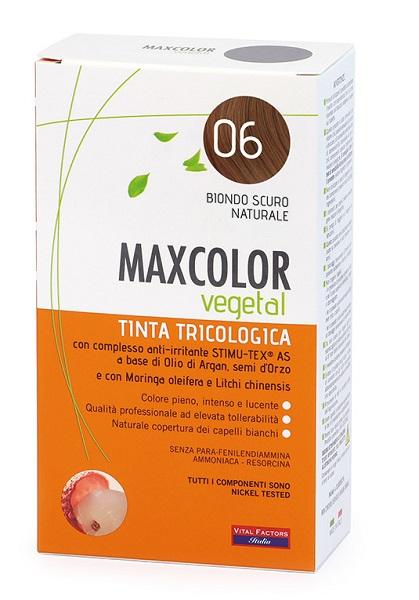 Max Color Vegetal Tinta Per Capelli Tricologica n°06 Biondo Scuro Naturale 140 m