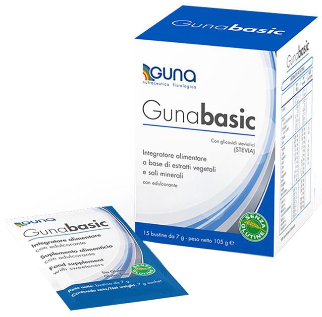 Gunabasic Integratore Alimentare per il Metabolismo Acido-Base 15 Bustine
