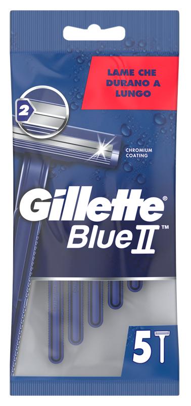Gillette Rasoio Usa e Getta Blue II Slalom 5 Pezzi