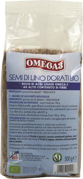 La Finestra sul Cielo Semi di Lino Dorati Bio 500 g