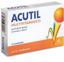 Acutil Multivitaminico Integratore di Vitamine e Minerali 30 Compresse