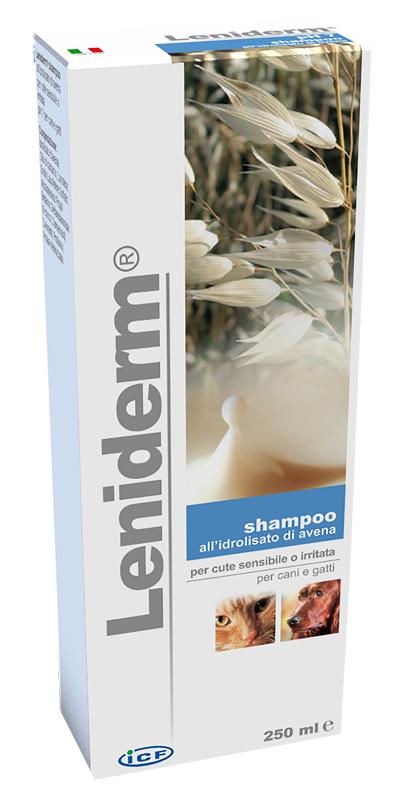 ICF Farmaceutici Linea Animali Domestici Leniderm Shampoo Cani e Gatti 250 ml