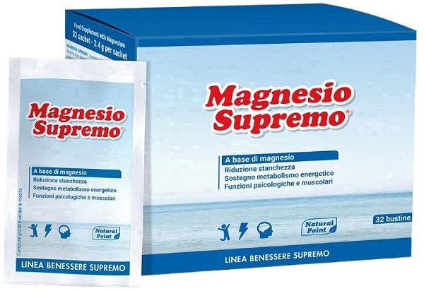 Magnesio Supremo Integratore per la Riduzione della Stanchezza 32 Buste