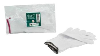 Guanto Filo Cotone 100% Bianco 1 Paio 7
