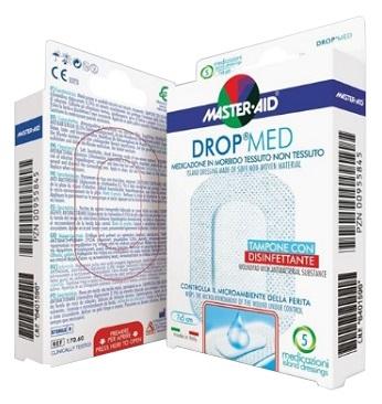 M-aid Drop Med Medicazione Compressa Dermoattiva Ipoallergenica 5 pezzi 10x8