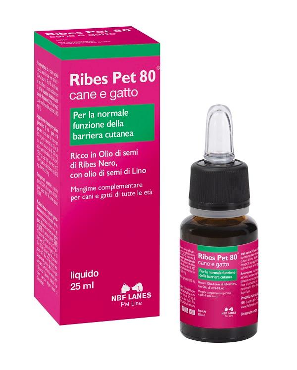 Nbf Lanes Ribes Pet 80 Gocce Integratore Contro Dermatiti Cani e Gatti 25 ml