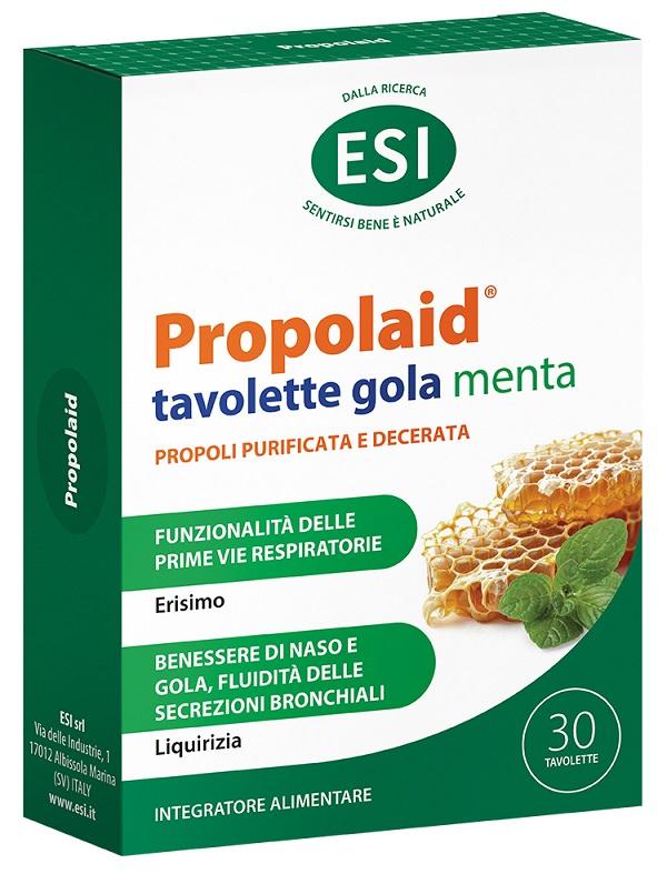 Esi Propolaid PropolGola Integratore Vie Respiratorie Gusto Menta 30 tavolette