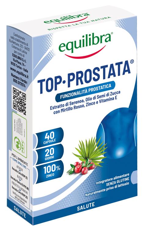 Equilibra Top Prostata Integratore Benessere Vie Urinarie 40 Capsule