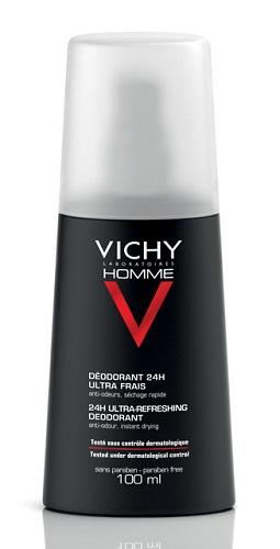 Vichy Homme Deodorante 24h Ultra Fresco Uomo Vapo 100 ml