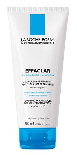 La Roche-Posay Effaclar Mousse Gel Purificante per Pelli Grasse  200 ml