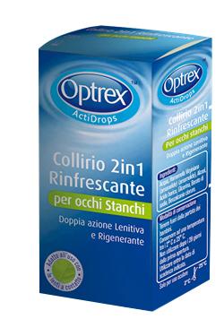 Optrex Actidrops 2 in 1 Collirio Rinfrescante e Lenitivo per Occhi Stanchi 10 ml