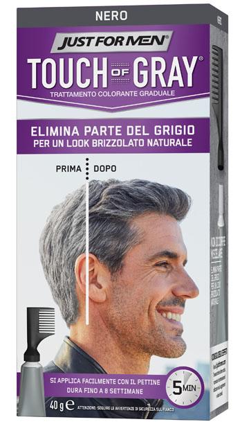 Just For Men Touch Of Gray Trattamento Graduale Colorante Nero 40 g