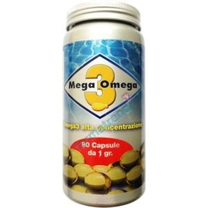 Mega 3 Omega Acidi Grassi Omega 3 Integratore Colesterolo e Trigliceridi 90 Caps