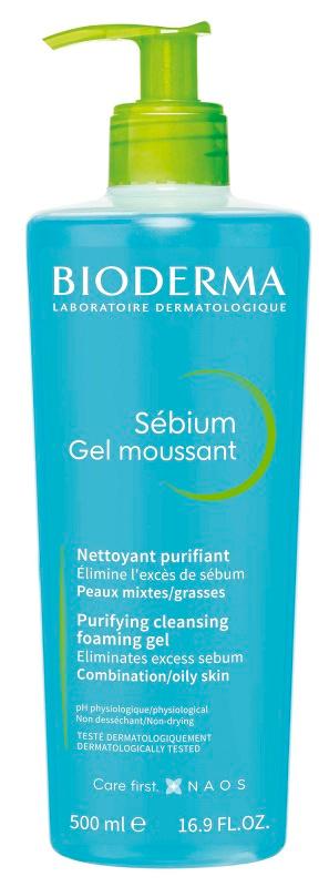 Bioderma Sebium Gel Moussant Detergente Purificante Pelli Grasse 500 ml
