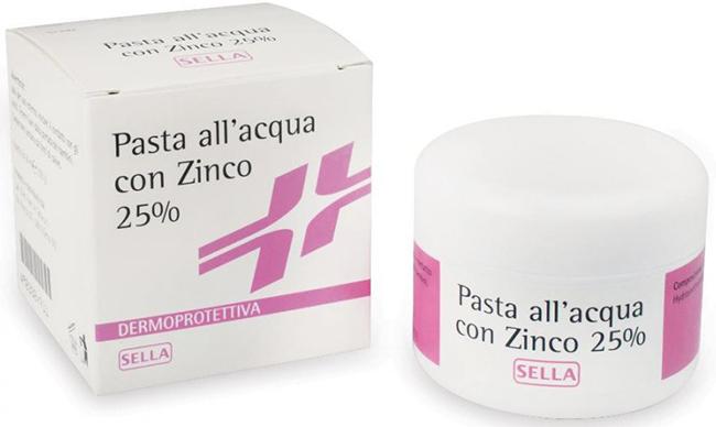 Sella Pasta All'Acqua Con Zinco 25% Per Arrossamenti Cutanei Dei Neonati 100 ml