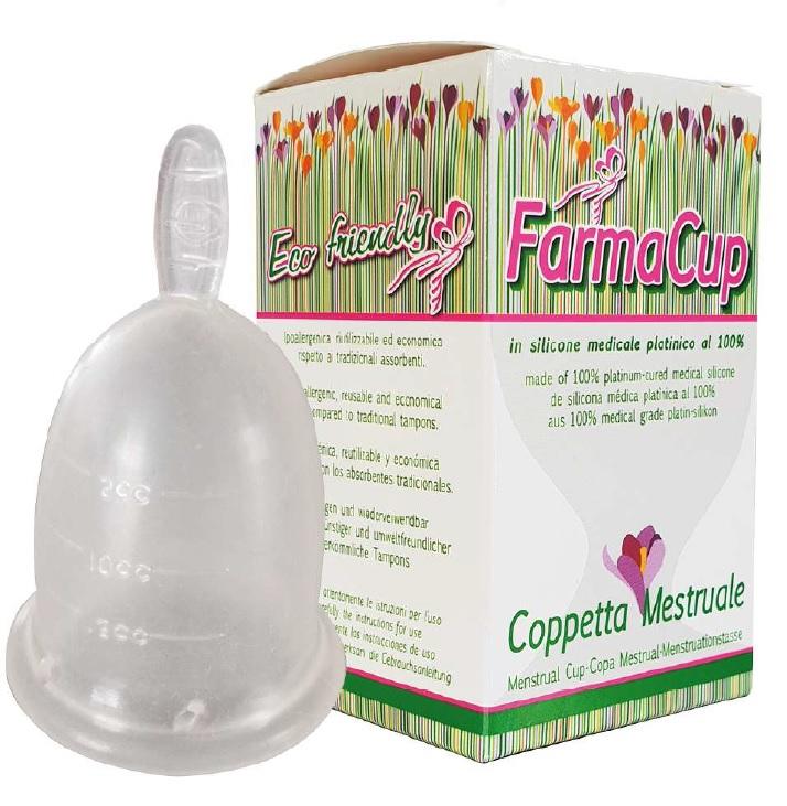 Farmacup Coppetta Mestruale Silicone Ipoallegenica Grande